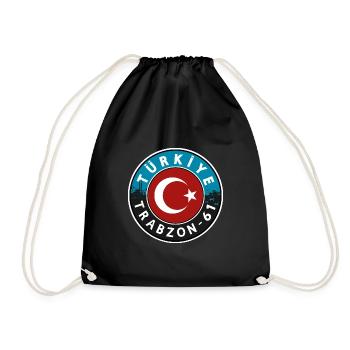 Türkiye Trabzon 61 Design - Drawstring Bag - black - Front