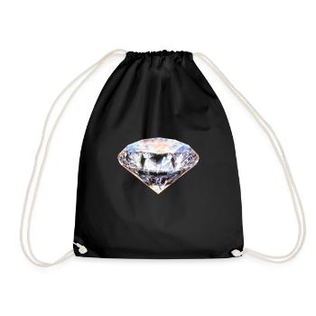 Diamant - Turnbeutel - Schwarz - Vorne