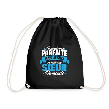 Pas parfaite mais la meilleure Sœur du monde - Sac de sport léger - noir - Devant