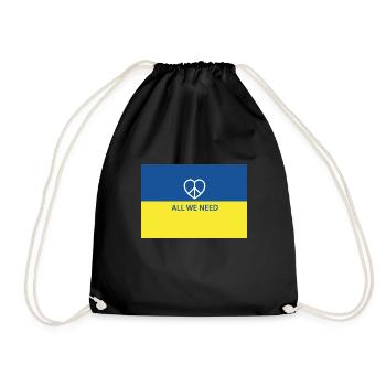 ALL WE NEED - Drawstring Bag - black - Front