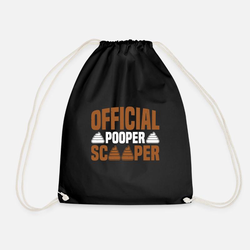 Official Pooper Scooper 60 - Drawstring Bag - black