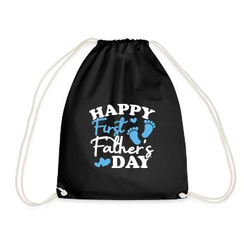 Joyeuse première fête des pères - Sac de sport léger - noir - Devant