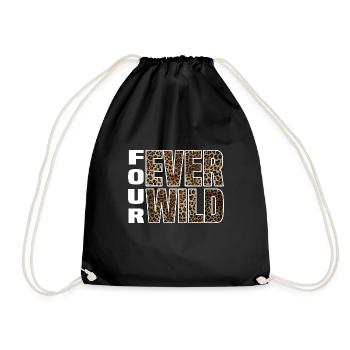 Four Ever Wild 30 - Turnbeutel - Schwarz - Vorne