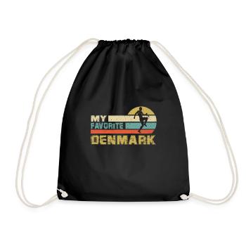 Denmark Soccer Football 2022 WM - Sac de sport léger - noir - Devant
