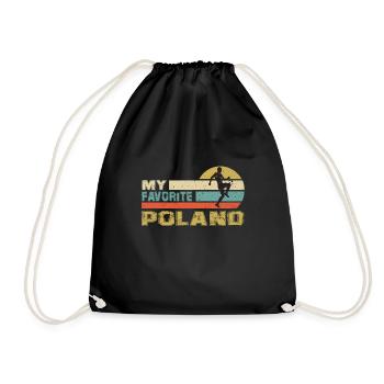Poland Soccer Football 2022 WM - Sac de sport léger - noir - Devant