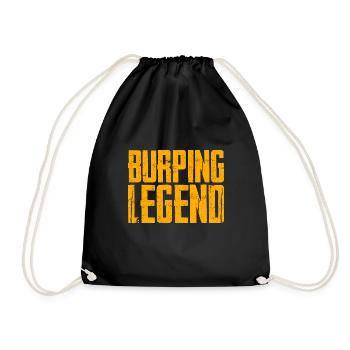 Burping Legend - Drawstring Bag - black - Front