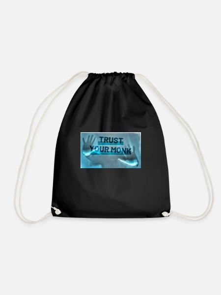 Trust your monk - Turnbeutel - Schwarz