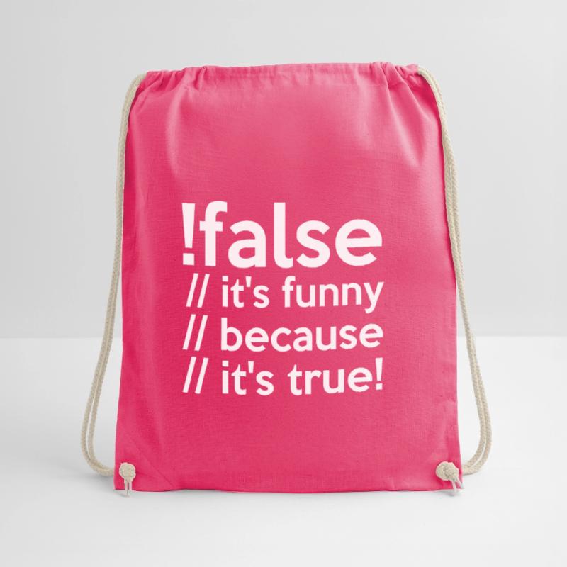 Programmierer false true Informatiker Student Code Turnbeutel