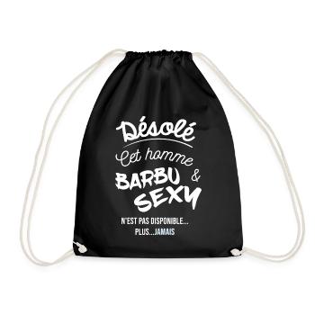 désolé homme déjà pris barbu sexy - Sac de sport léger - noir - Devant