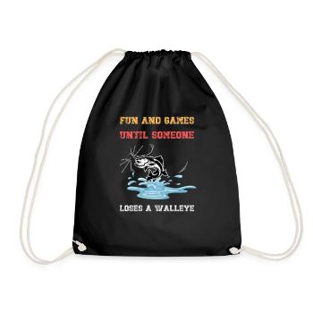 Amusement et jeux jusqu’à ce que quelqu’un perde un doré - Sac de sport léger - noir - Devant