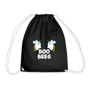Boo Bees Halloween Bees - Drawstring Bag - black - Front