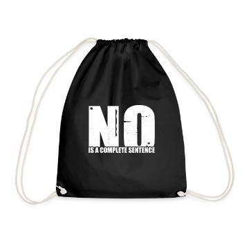 Non est une phrase complète 33 - Sac de sport léger - noir - Devant