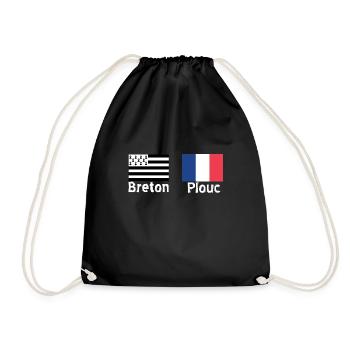 Breton plouc 22 - Sac de sport léger - noir - Devant