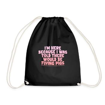 On m’a dit qu’il y aurait des cochons volants 2 - Sac de sport léger - noir - Devant