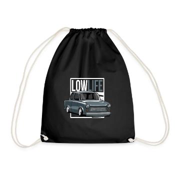 Pappe Low Life - Turnbeutel - Schwarz - Vorne