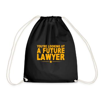 You're Looking At A Future Lawyer - Turnbeutel - Schwarz - Vorne