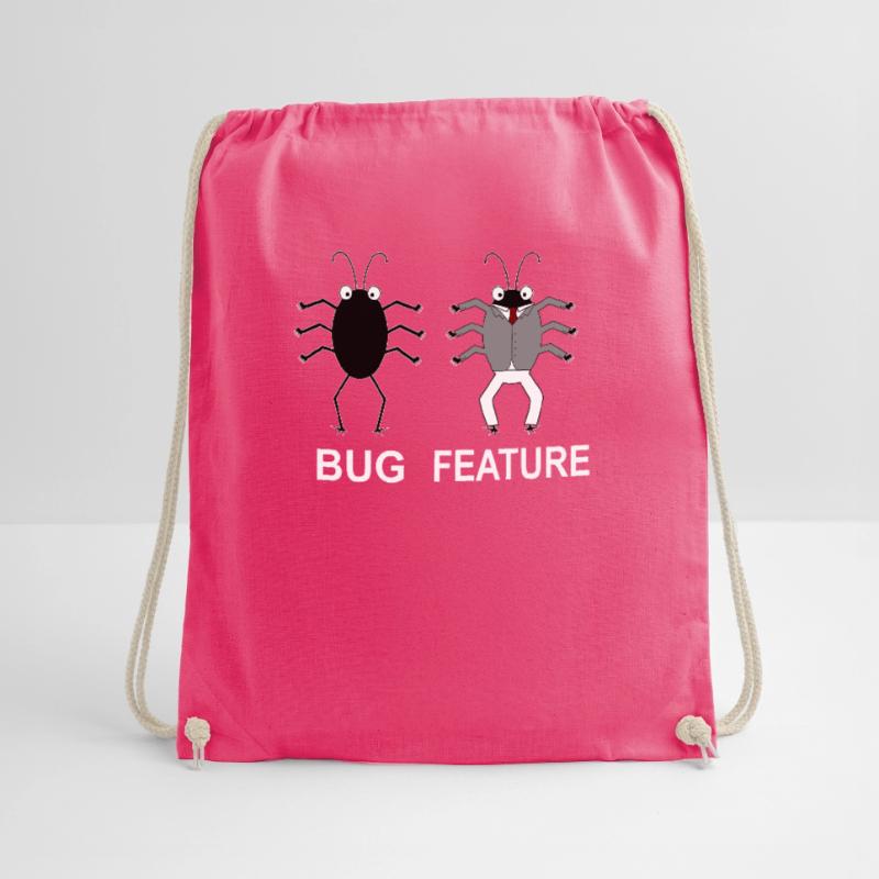 Bug Feature - Informatiker Programmierer Turnbeutel