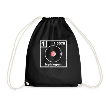 Tableau périodique de l'hydrogène - Sac de sport léger - noir - Devant
