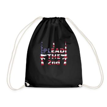 I Plead the 2nd America - Drawstring Bag - black - Front