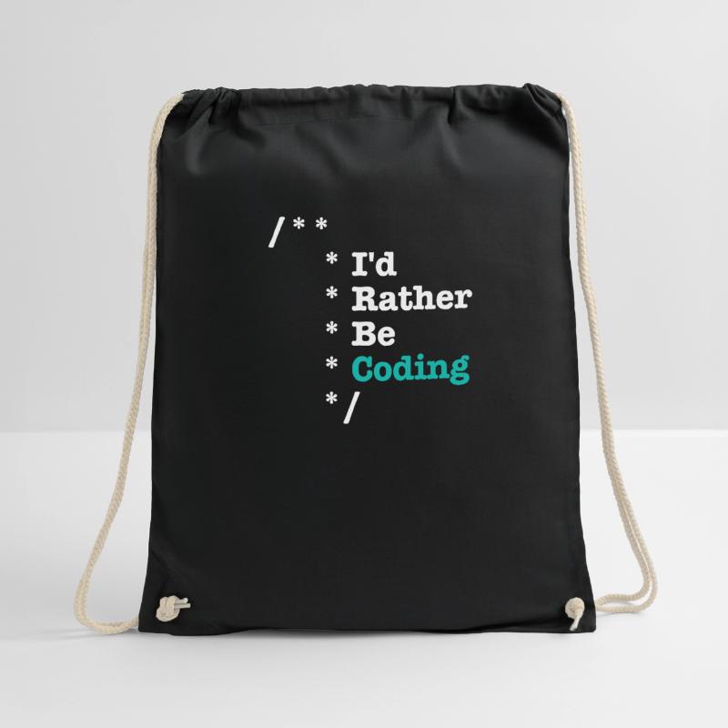 Id Rather Be Coding Comments - Informatiker Turnbeutel