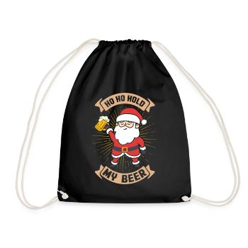 Ho Ho tiens ma bière - Sac de sport léger - noir - Devant