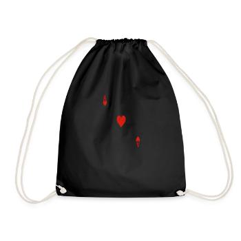 As de cœur 3 - Sac de sport léger - noir - Devant