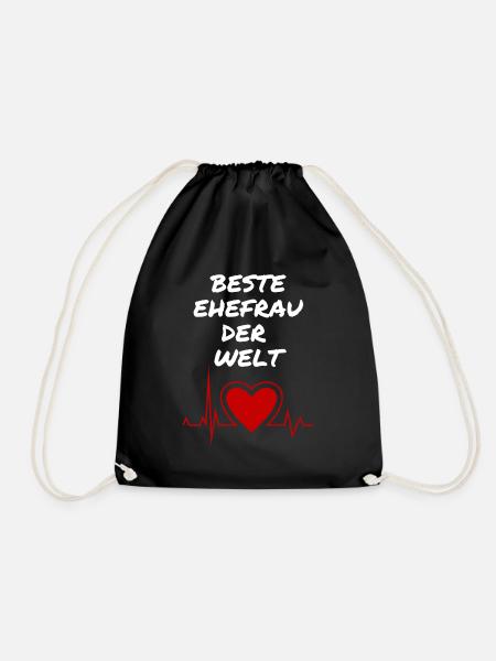 Ehefrau - Turnbeutel - Schwarz