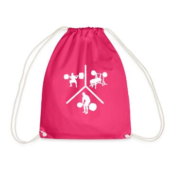 Banc squat soulevé de terre 4 - Sac de sport léger - fuchsia - Devant