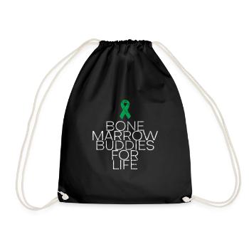Bone Marrow Buddies For Life 5 - Drawstring Bag - black - Front