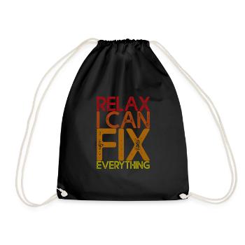 Détendez-vous, je peux tout réparer 4 - Sac de sport léger - noir - Devant