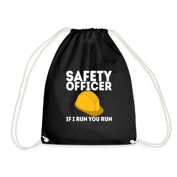 Safety Officer, If I Run You Run - Turnbeutel - Schwarz - Vorne