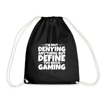 Ne rien nier mais définir trop de jeux 3 - Sac de sport léger - noir - Devant