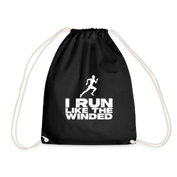 Je cours comme le Winded 2 - Sac de sport léger - noir - Devant