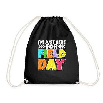 Je suis juste ici pour le jour 24 sur le terrain - Sac de sport léger - noir - Devant