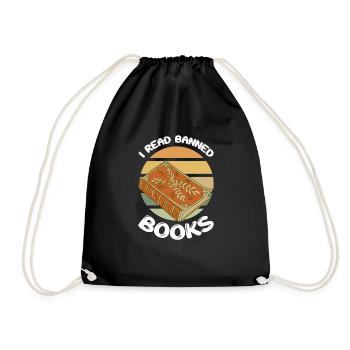 J’ai lu des livres interdits 48 - Sac de sport léger - noir - Devant
