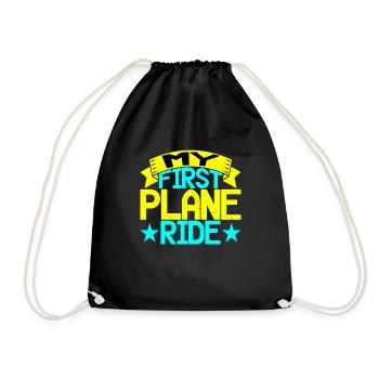 Mon premier trajet en avion 41 - Sac de sport léger - noir - Devant