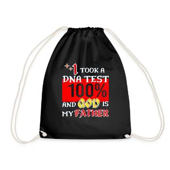 I Took A DNA Test And God Is My Father 26 - Turnbeutel - Schwarz - Vorne