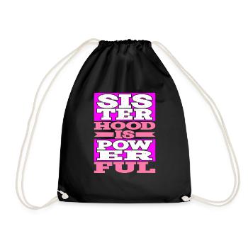 Sisterhood is Powerful 19 - Drawstring Bag - black - Front