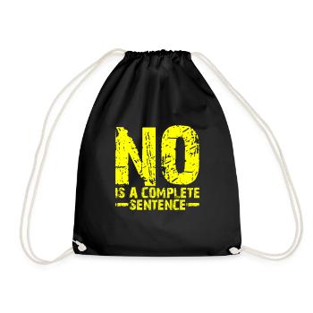 Non est une phrase complète 17 - Sac de sport léger - noir - Devant