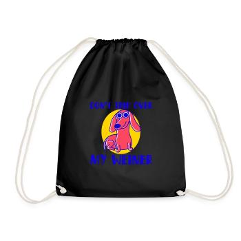 Ne trébuche pas sur mon Weiner 4 - Sac de sport léger - noir - Devant