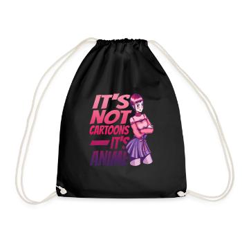Ce ne sont pas des dessins animés, c’est de l’anime 3 - Sac de sport léger - noir - Devant