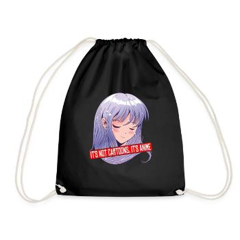 Ce ne sont pas des dessins animés, c’est de l’anime 4 - Sac de sport léger - noir - Devant