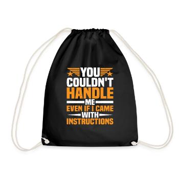 Vous ne pouviez pas me gérer même avec des instructions - Sac de sport léger - noir - Devant