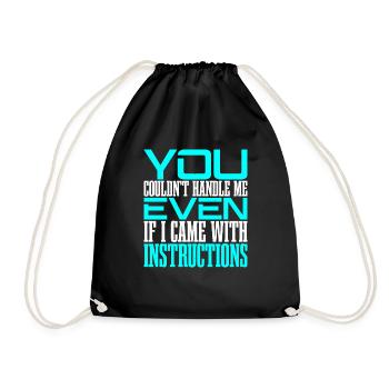 Vous ne pouviez pas me gérer même avec les instructions 2 - Sac de sport léger - noir - Devant