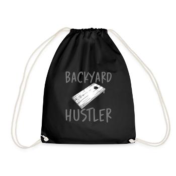 Backyard Hustler 3 - Drawstring Bag - black - Front