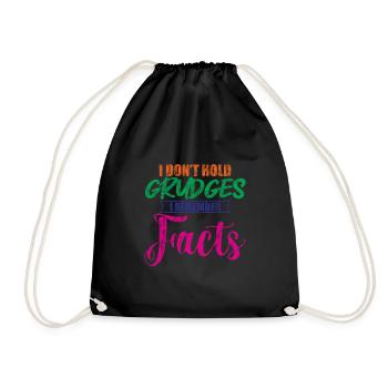 Je n’ai pas de rancune, je me souviens des faits 2 - Sac de sport léger - noir - Devant