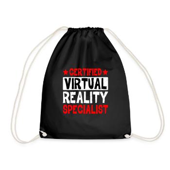 Certified Virtual Reality Specialist - Turnbeutel - Schwarz - Vorne