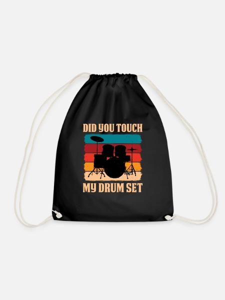 Did You Touch My Drum Set 13 - Turnbeutel - Schwarz