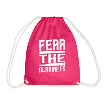 Fear The Clarinets 6 - Turnbeutel - Fuchsia - Vorne