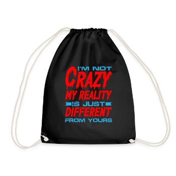 Ma réalité est juste différente de la vôtre 8 - Sac de sport léger - noir - Devant